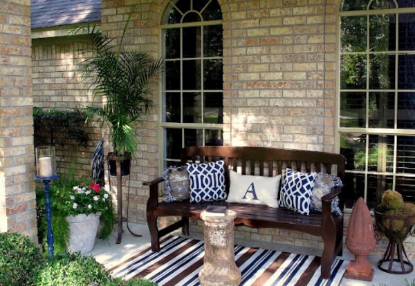 brown Furniture in porch