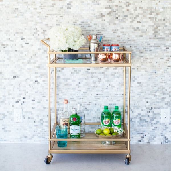 Bar cart styling